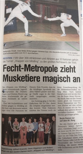 Fecht-Metropole zieht Musketiere magisch an -  07 02 2007