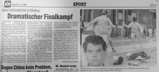 Dramatischer Finalkampf - 13  14 02 1988