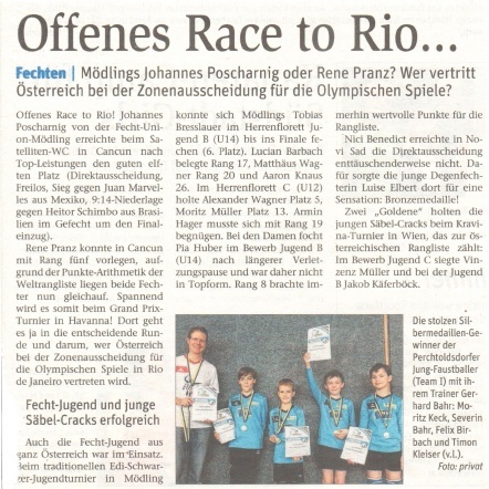 Offenes Race to Rio - NÖN KW 10 2016